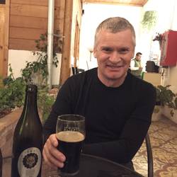 Delicious local beer. Note long sleeved shirt. Cool weather for a few days!!