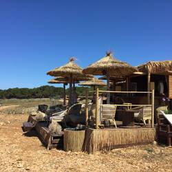 Beach bar at Cala Rotunda