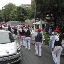 Procession blocking bus