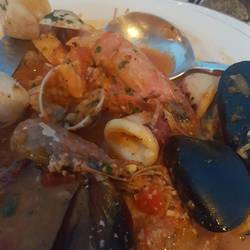 This is Zarzuela, a seafood stew... Quite wonderful!