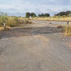Bahnübergang auf Spanisch