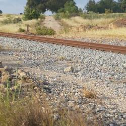 Bahnübergang auf Spanisch