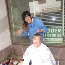 Mandy was really pleased with her hair cut!