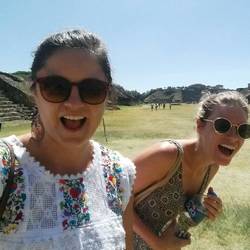 Hanging at the ruins