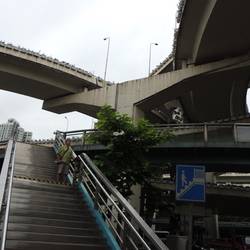 Flyover of elevated roads