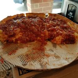 We started off our day with deep-dish pizza.