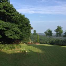 Blick aus unserem Zimmer im Cabilla Manor
