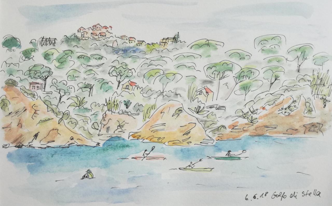 Ankerplatz mit Blick auf Capoliveri