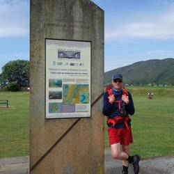 At the start of the Great Glen Way in Fort William