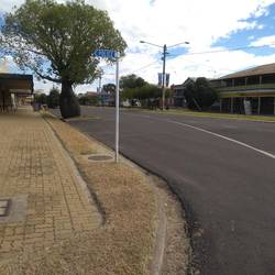 The deserted main St of Mitchell