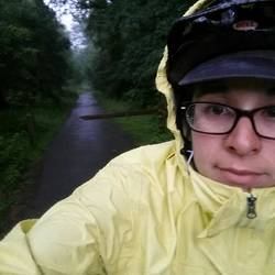 Here I am before the storm, thinking, "this is fine! "