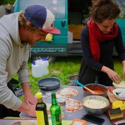 Unsere erste Pfannenpizza