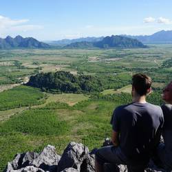 Nos jambes étaient bein contentes à ce moment.