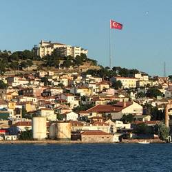 Arriving at Ayvalik, Turkey