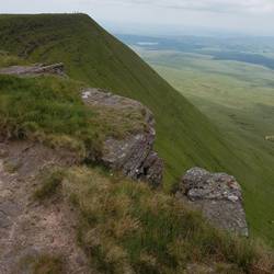 Fan Brycheiniog escarpment looking north