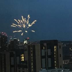 Feuerwerk in der Innenstadt