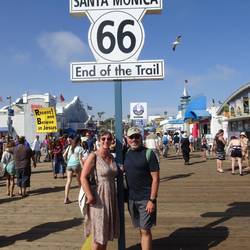 On Santa Monica pier