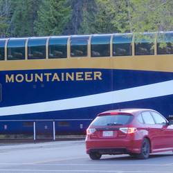 Rocky Mountaineer arriving with another load of visitors