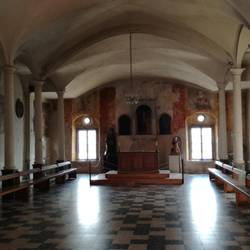 Überall Spuren der Bruderschaften, die hier noch aktiv sind