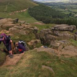 Up to Wain Stones