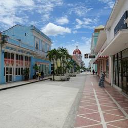 Die Fußgängerzone von Cienfuegos