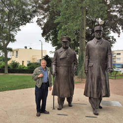 Dean, strolling with Churchill and de Gaulle