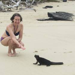 An der Playita mit Iguanas