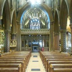 Inside Pugins Church at Cheadle