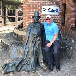 The man himself and me