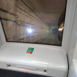From the front seat on the new Downtown line.