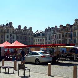 Market day in the morning
