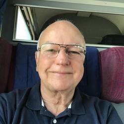 Man on a train