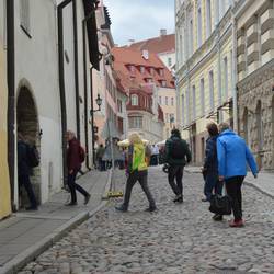 Russische Straße. Die russischen Händler durften früher keine Kamine bauen (Handelshemmnis im Mittelalter)