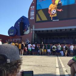 Das Deutschland Spiel mussten wir uns auf dem Handy anschauen