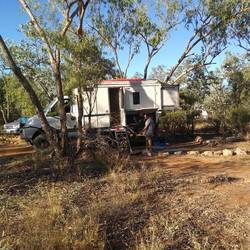 Our campsite upper level.