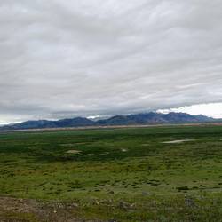 Blick über die Mongolische Steppe