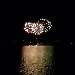 Feuerwerk im Golfe de San Ciprianu
