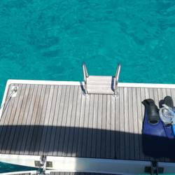 Türkises Wasser, aber etwas frisch