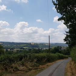 Looking south back towards Llandovery