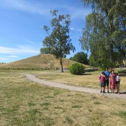 Viking burial mounds