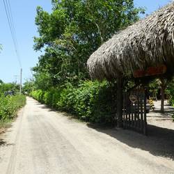 Die Straße vor unserer Unterkunft