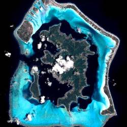 Bora Bora from space