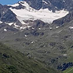 What's left of a small glacier