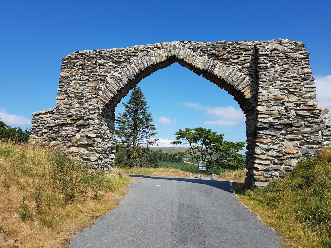 The Arch marking edge of the Hafod estate
