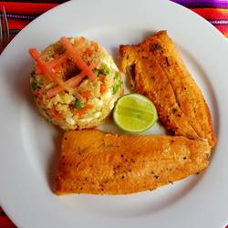 Mittagessen - Fisch aus dem Titikakasee