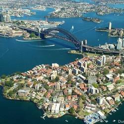 Flying into Sydney