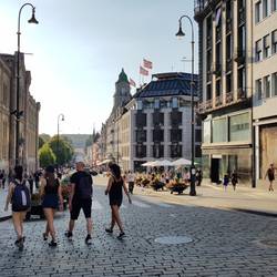 Blick Richtung königliches Schloss