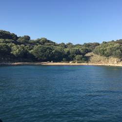 Pagania and one of the little bays with cows