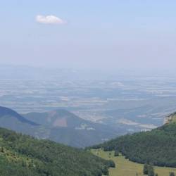 Ausblick von der Bergspitze