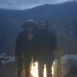 Um 4.30 starteten Melissa und ich die Wanderung